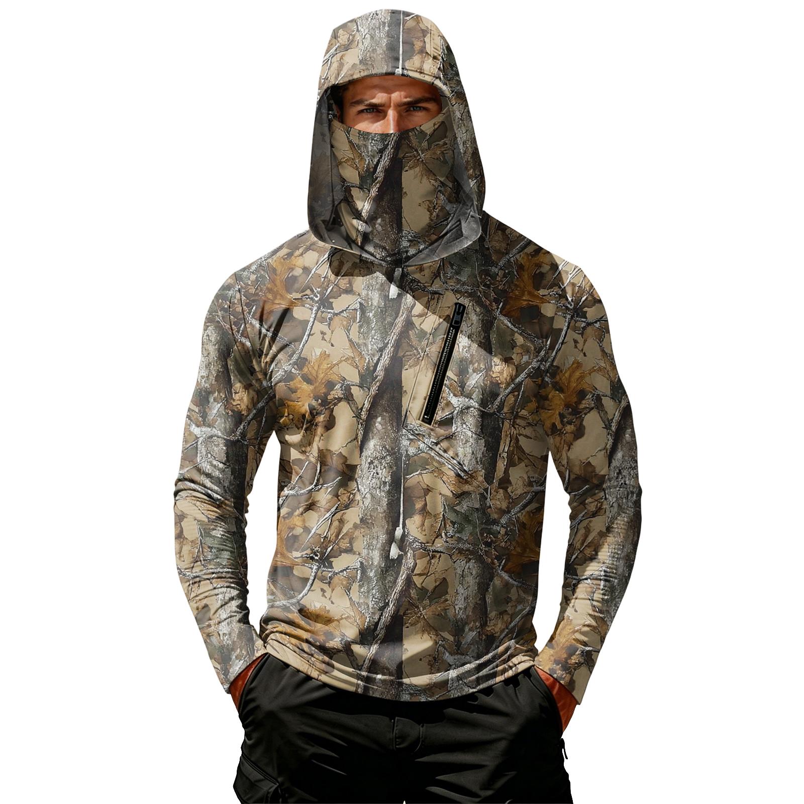 Men s Casual Long Sleeve Hoodie Lightweight Sun Protection Jacket Leaf Camouflage Print Outdoor Sportswear with Hood and Zipper Pocket XXL
Men s Casual Long Sleeve Hoodie Lightweight Sun Protection Jacket Leaf Camouflage Print Outdoor Sportswear with Hood and Zipper Pocket XXL