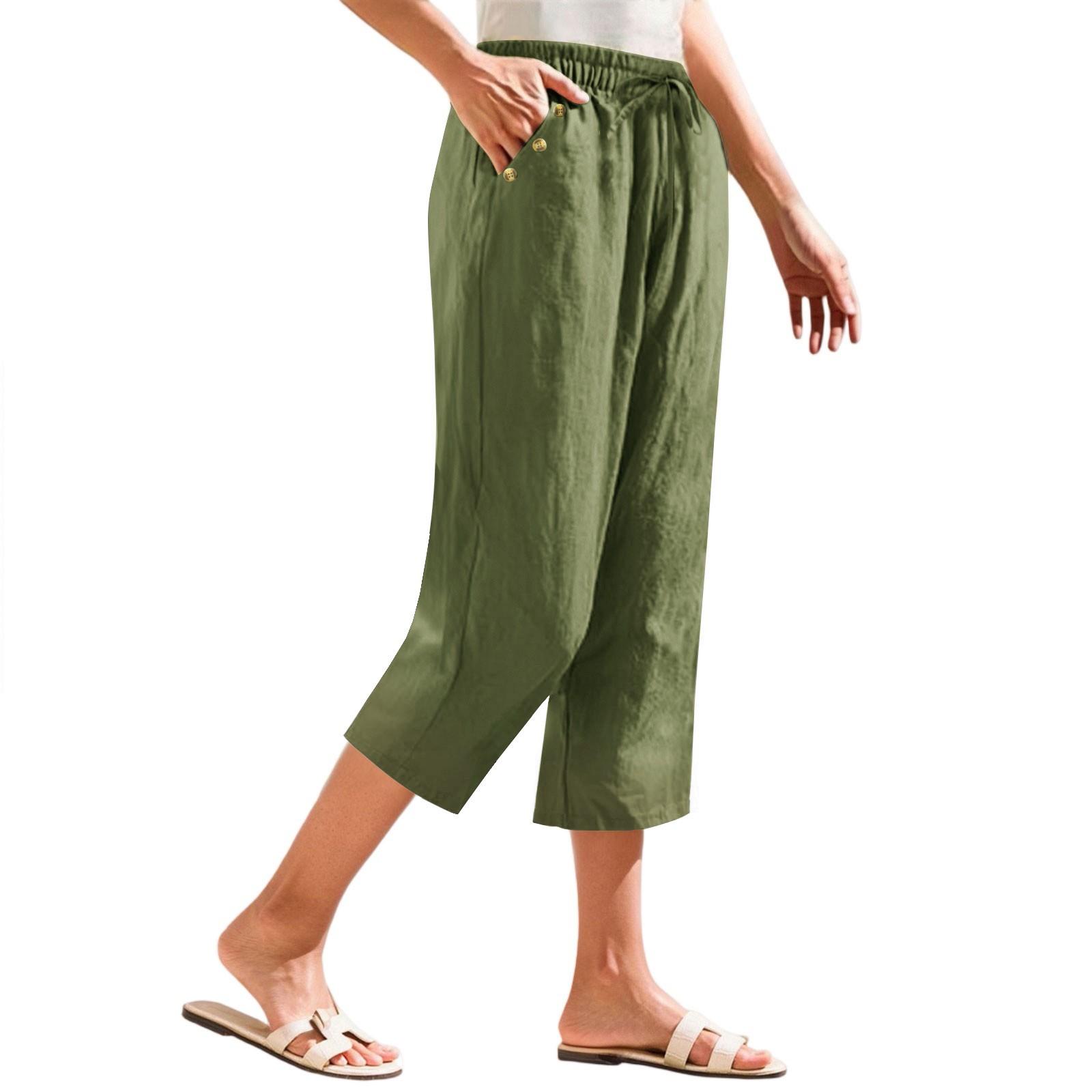 Женские укороченные брюки Stralght Pants With Pockets Lightweight Caual Loose Trousers L
Женские укороченные брюки Stralght Pants With Pockets Lightweight Caual Loose Trousers L