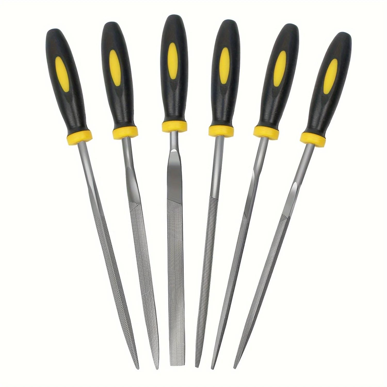 Premium Needle File Set - High Carbon Steel Files with Ergonomic Non-Slip Handles for Wood, Plastic & Model Filing Projects Other&150mm
Premium Needle File Set - High Carbon Steel Files with Ergonomic Non-Slip Handles for Wood, Plastic & Model Filing Projects Other&150mm