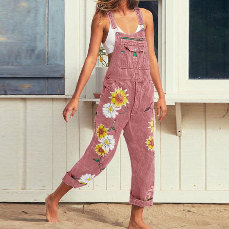 2026 Spring/Autumn Versatile Printed Sleeveless Jumpsuit with Slimming Hip-Covering Strap Long Pants S
2026 Spring/Autumn Versatile Printed Sleeveless Jumpsuit with Slimming Hip-Covering Strap Long Pants S