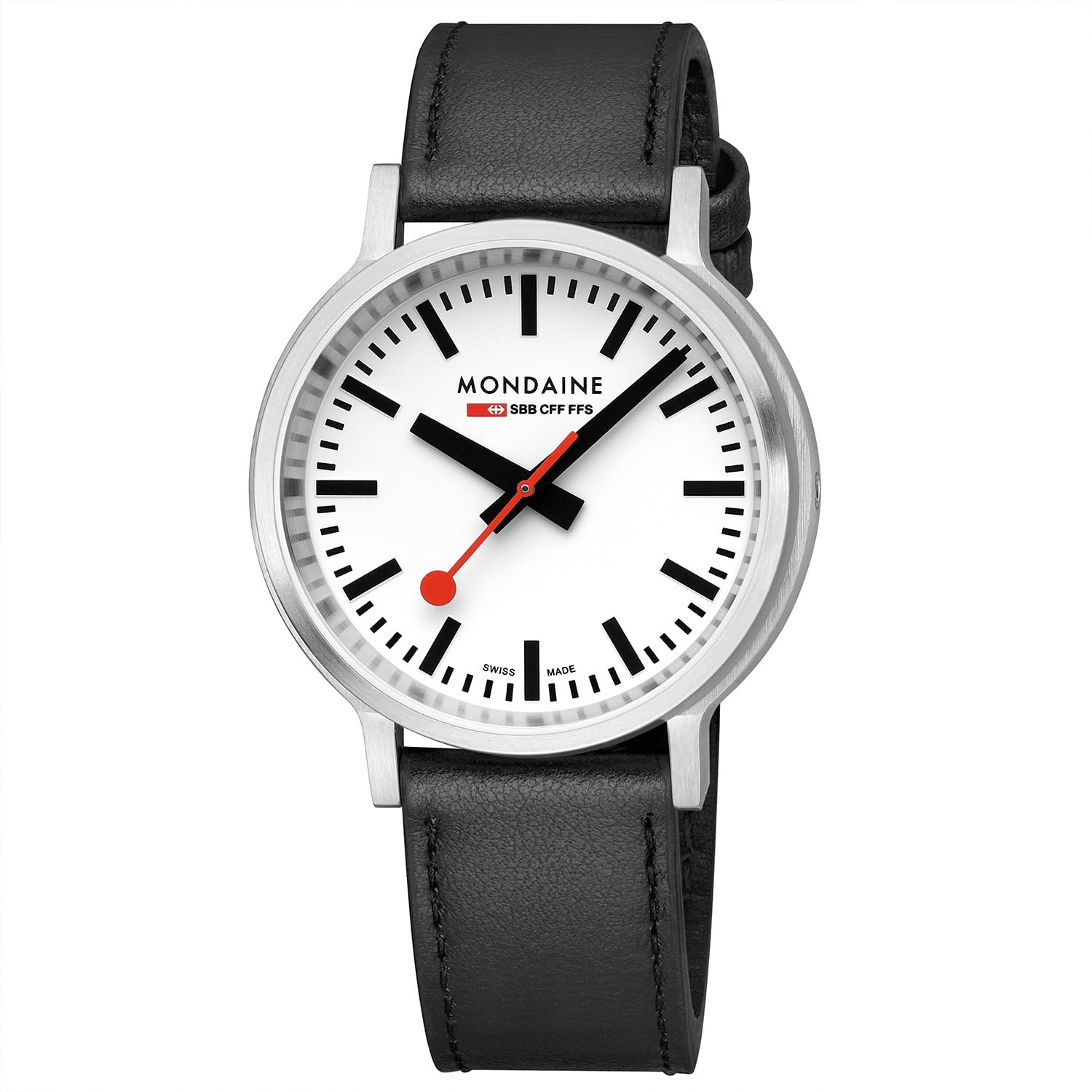MONDAINE Swiss National Railways Official Railway Watch Stop to Go stop2go 41mm White Dial Leather Belt Men s MST.4101B.LBV.2SE
MONDAINE Swiss National Railways Official Railway Watch Stop to Go stop2go 41mm White Dial Leather Belt Men s MST.4101B.LBV.2SE