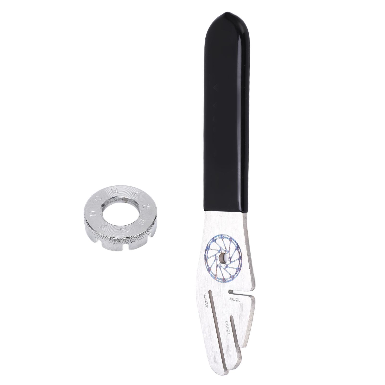 Bicycle Disc Brake Rotor Truing Fork Straightening Alignment Tool Clearance Adjustment with Spoke Wrench Tool
Bicycle Disc Brake Rotor Truing Fork Straightening Alignment Tool Clearance Adjustment with Spoke Wrench Tool
