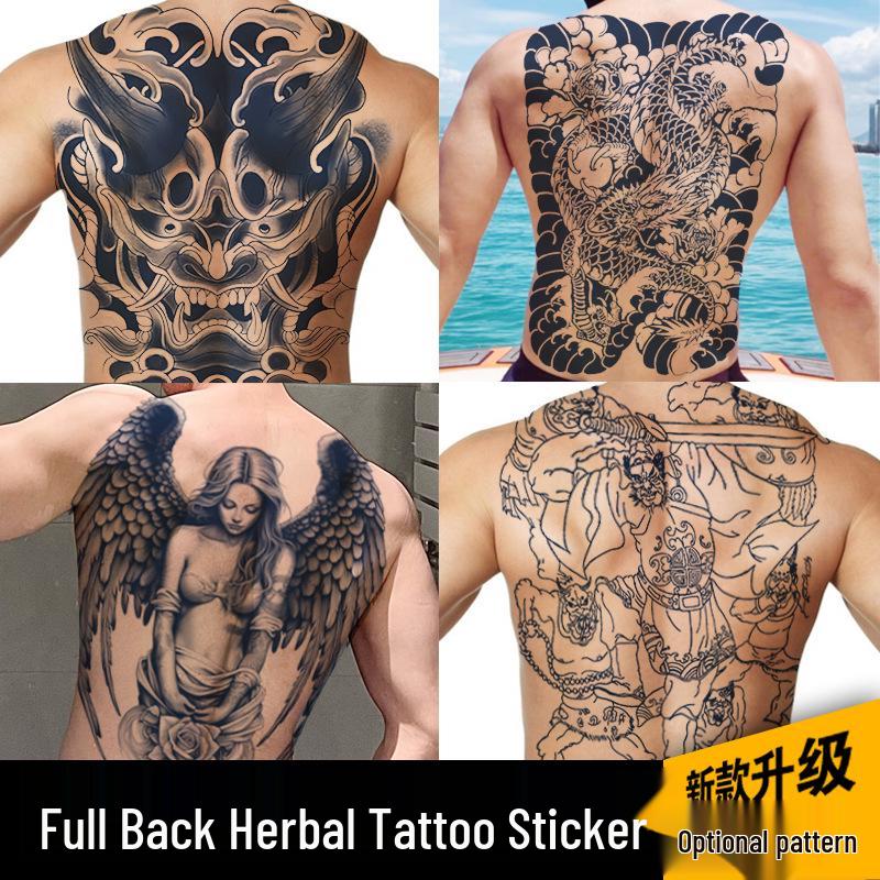 Waterproof Hannya Guardian Herbal Semi-Permanent Back Tattoo Sticker for Men & Women - Long-Lasting Juice Design 35x50 cm
Waterproof Hannya Guardian Herbal Semi-Permanent Back Tattoo Sticker for Men & Women - Long-Lasting Juice Design 35x50 cm