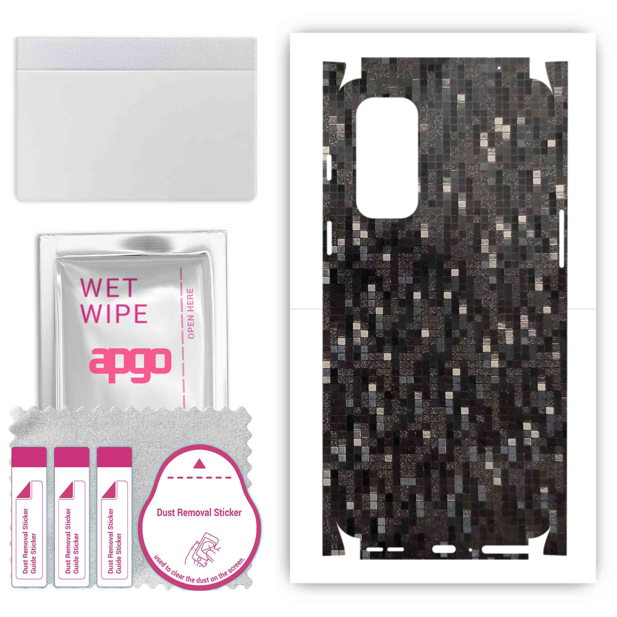 apgo Protective Skin Sticker for the back+sides compatible with OnePlus Nord 2, Full Wrap Film, Foil, Vinyl - Pattern Carbon Black Pixel
apgo Protective Skin Sticker for the back+sides compatible with OnePlus Nord 2, Full Wrap Film, Foil, Vinyl - Pattern Carbon Black Pixel