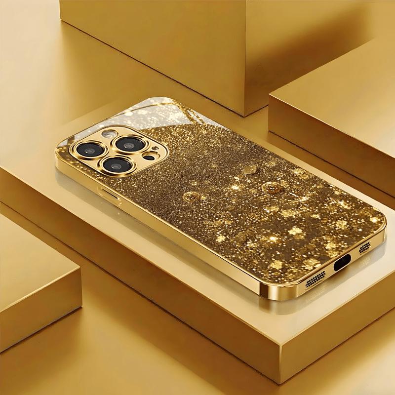 Premium electroplated glass phone case for iPhone 17, 16, 15, 14, 13, 12, 11pm Pro Plus. New gold-tone glass design. iPhone 15 Pro
Premium electroplated glass phone case for iPhone 17, 16, 15, 14, 13, 12, 11pm Pro Plus. New gold-tone glass design. iPhone 15 Pro