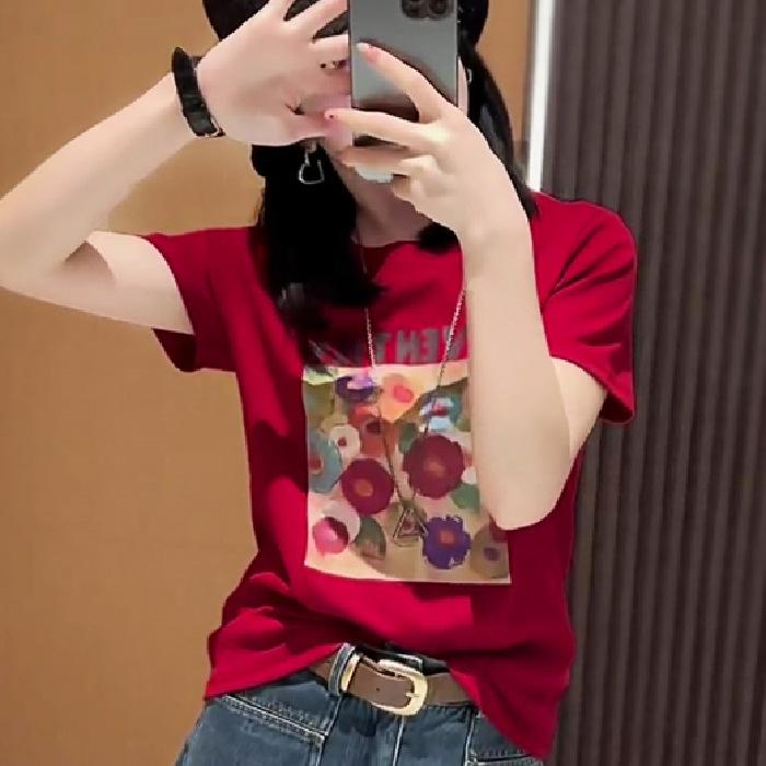 Flower painted short-sleeved T-shirt women s 2025 summer new inner bottoming shirt half-sleeved loose top ins tide XL
Flower painted short-sleeved T-shirt women s 2025 summer new inner bottoming shirt half-sleeved loose top ins tide XL