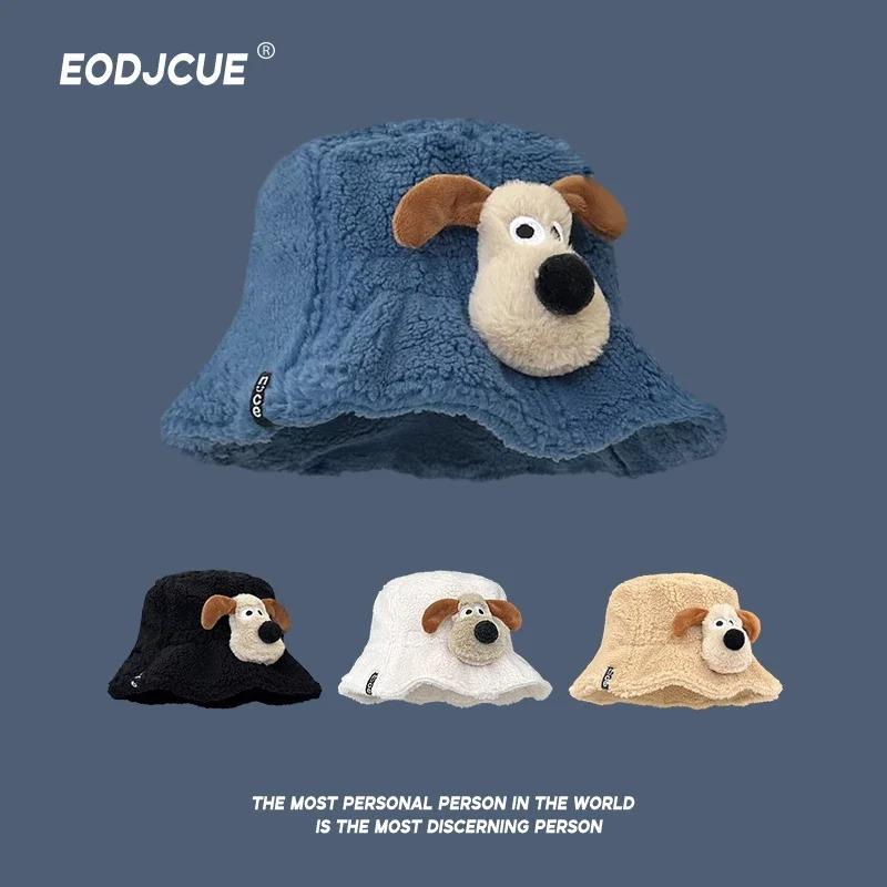 Japanese Original Cute Puppy Imitation Lamb Wool Bucket Hats Women Autumn and Winter Thickened Warm Versatile Plush Men s Cap
Japanese Original Cute Puppy Imitation Lamb Wool Bucket Hats Women Autumn and Winter Thickened Warm Versatile Plush Men s Cap