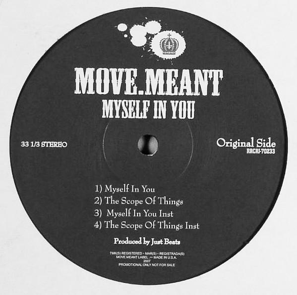 12inch Record MOVE.MEANT - Myself In You RRCRI70233PROMO Revolution Reco 2007 Japan Rap & Hip-Hop/R&B Used
12inch Record MOVE.MEANT - Myself In You RRCRI70233PROMO Revolution Reco 2007 Japan Rap & Hip-Hop/R&B Used
