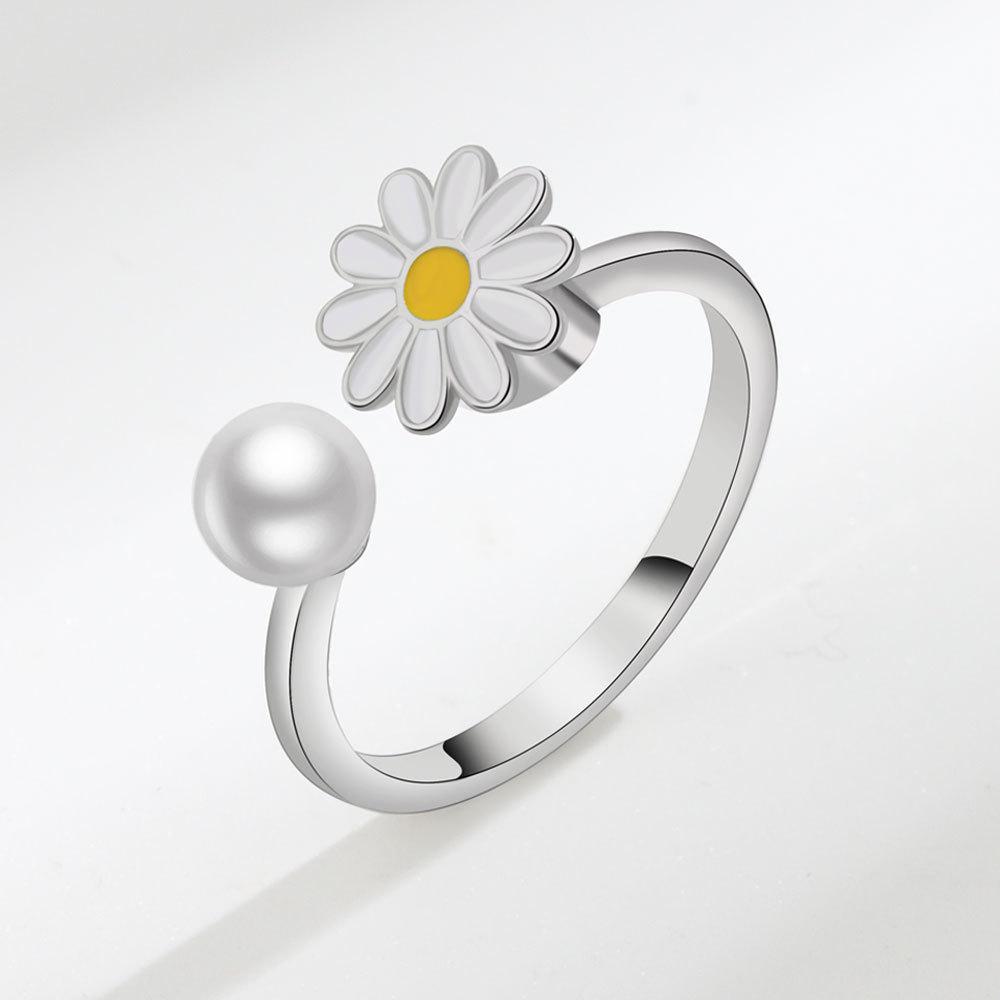Enamel Daisy Flower Plant Anxiety Knuckle Ring For Women Golden Metal Copper Rotate Freely Ring Fidget Spinner Anillo Ajustable resizable
Enamel Daisy Flower Plant Anxiety Knuckle Ring For Women Golden Metal Copper Rotate Freely Ring Fidget Spinner Anillo Ajustable resizable