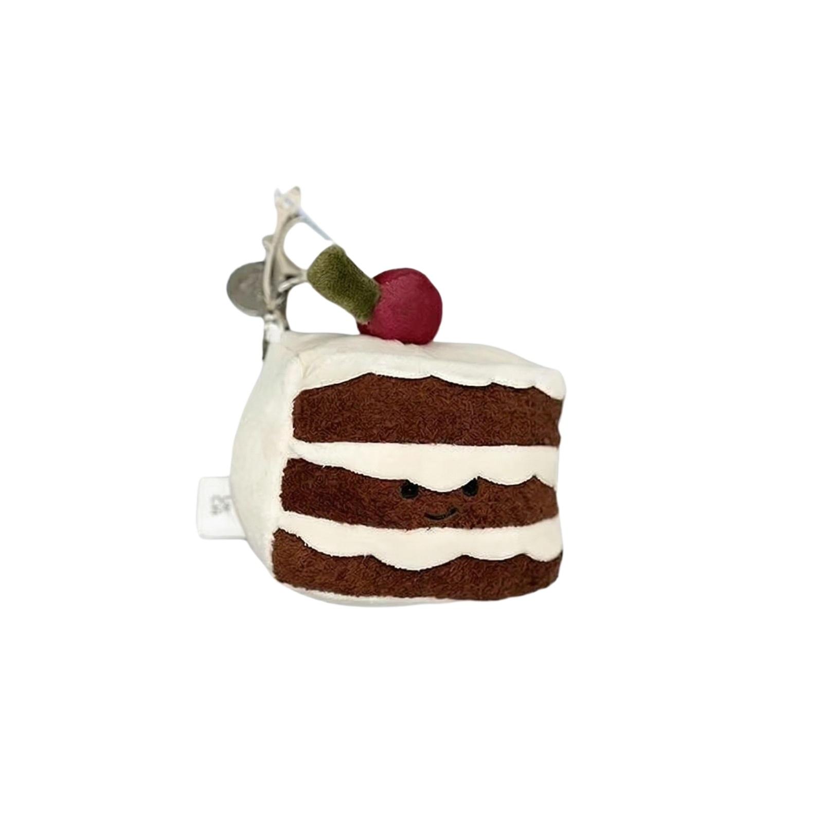 Plush Cake Slice Keychain Soft Stuffed Toy Doll with Clip Decorative Miniature Dessert Accessory for Bags Backpacks and Keys One Size белый
Plush Cake Slice Keychain Soft Stuffed Toy Doll with Clip Decorative Miniature Dessert Accessory for Bags Backpacks and Keys One Size белый