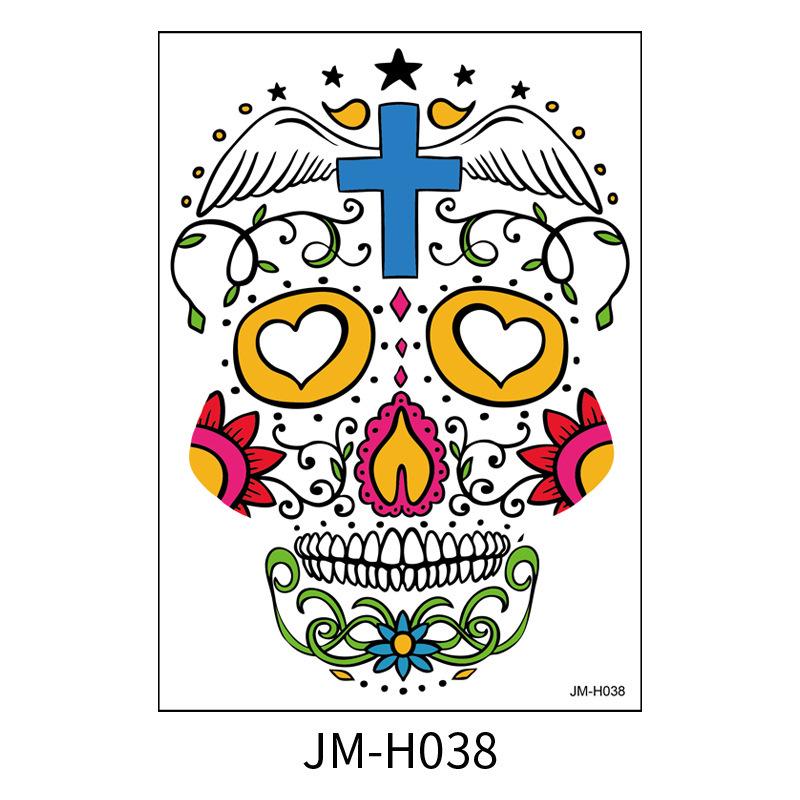 Водостойкие наклейки-татуировки на лицо на День мертвых - Не потеют, макияж для Хэллоуина, маскарад 210x150mm
Водостойкие наклейки-татуировки на лицо на День мертвых - Не потеют, макияж для Хэллоуина, маскарад 210x150mm