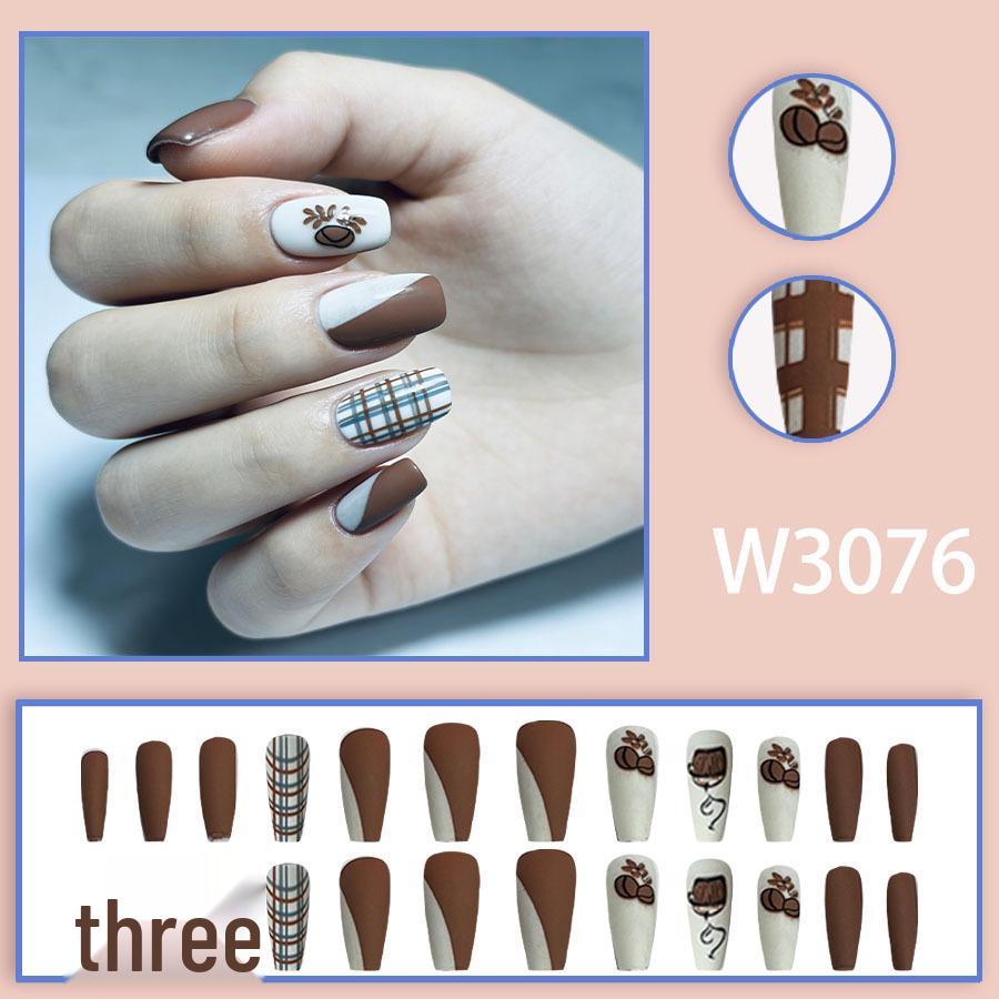 Brown & White Plaid Coffee Nail Art Tips - 24 Wearable Pieces
Brown & White Plaid Coffee Nail Art Tips - 24 Wearable Pieces