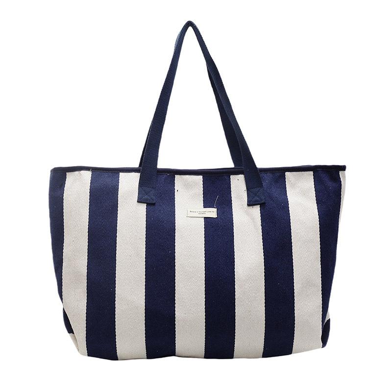 Женская холщовая сумка через плечо с полосатым принтом, большая вместительная сумка-тоут, сумка для покупок синий
Женская холщовая сумка через плечо с полосатым принтом, большая вместительная сумка-тоут, сумка для покупок синий