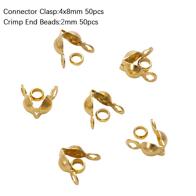 100 шт. Застібка-позиціонер з нержавіючої сталі, з єднувач для ланцюжків 4x8mm+2mm 100pcs золотий
100 шт. Застібка-позиціонер з нержавіючої сталі, з єднувач для ланцюжків 4x8mm+2mm 100pcs золотий