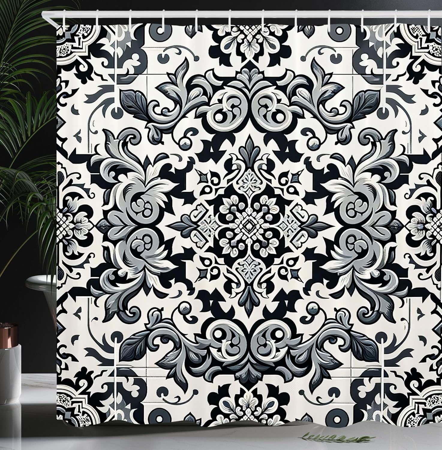 чорно-біла шторка для душу туманні високі дерева ліс природний ландшафт тканина прикраса для ванної шторка для душу з гачком 120x180cm
чорно-біла шторка для душу туманні високі дерева ліс природний ландшафт тканина прикраса для ванної шторка для душу з гачком 120x180cm