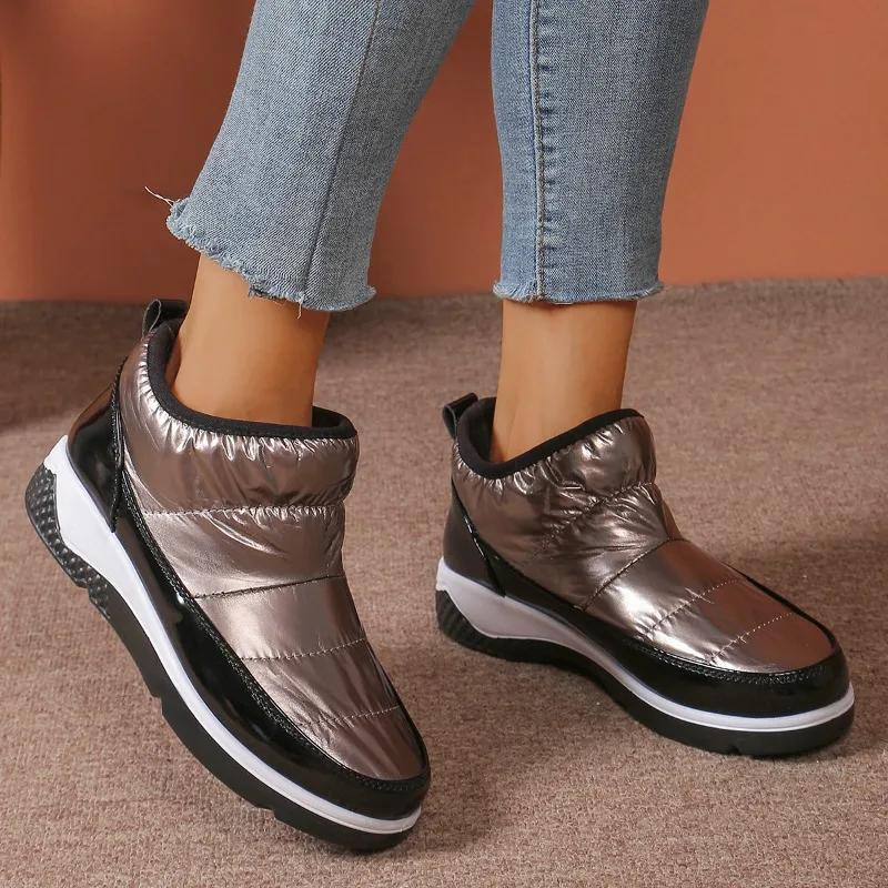 Женские плоские ботильоны для снега 2024 Новые модные теплые зимние туфли Повседневная уличная обувь с круглым носком на высоком каблуке Нескользящая и удобная 36
Женские плоские ботильоны для снега 2024 Новые модные теплые зимние туфли Повседневная уличная обувь с круглым носком на высоком каблуке Нескользящая и удобная 36