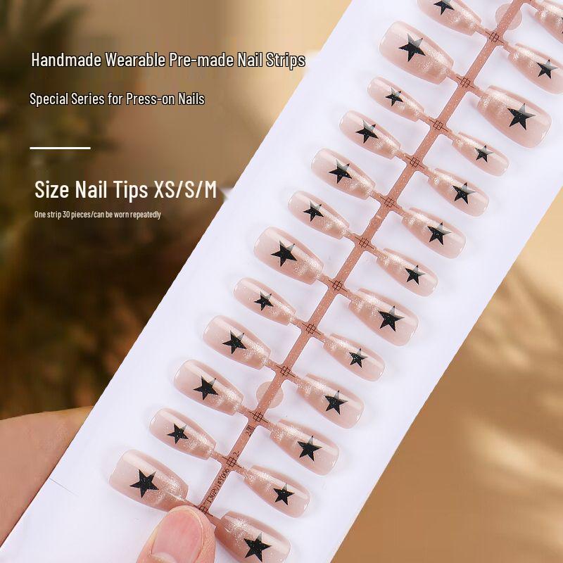 Douyin Hot Style Wearable Cat Eye Star Nail Tips: 30 Sweet Cool Pre-made Nail Strips False Nail Stickers
Douyin Hot Style Wearable Cat Eye Star Nail Tips: 30 Sweet Cool Pre-made Nail Strips False Nail Stickers