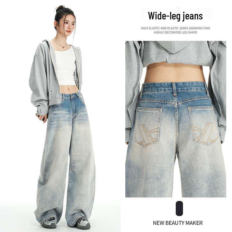 Autumn Winter Low Waist Straight Leg Jeans with Embroidered Details for Women Medium
Autumn Winter Low Waist Straight Leg Jeans with Embroidered Details for Women Medium