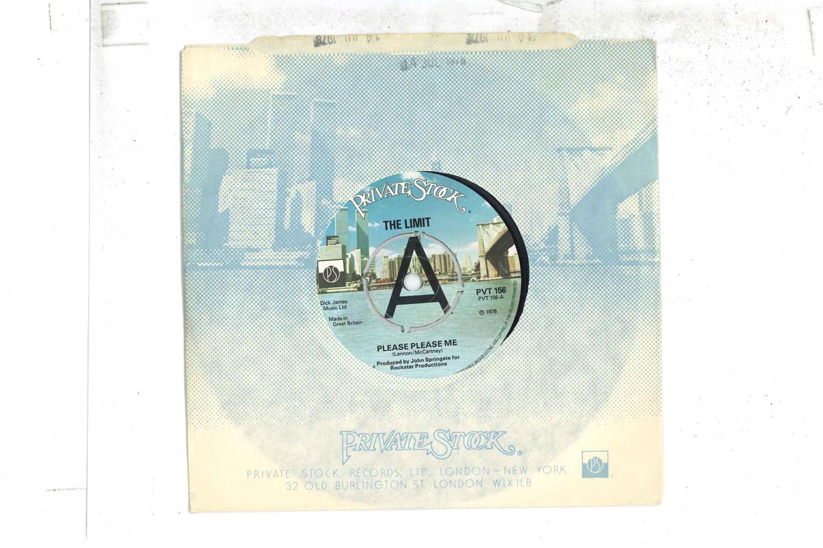 7inch Record LIMIT Please Please Me My World At Nigh PVT156PROMO PRIVATE STOCK 1978 UK Rock Used
7inch Record LIMIT Please Please Me My World At Nigh PVT156PROMO PRIVATE STOCK 1978 UK Rock Used