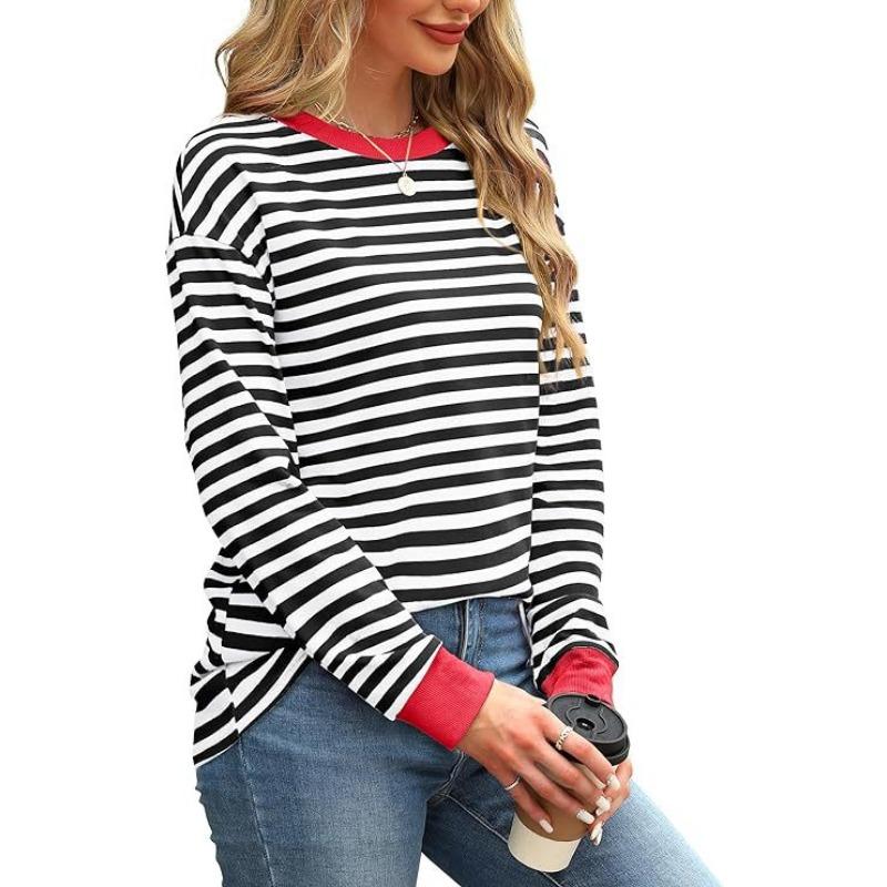 GMXIA Женские Модные Повседневные Осенне-Зимние Блузки и Рубашки с Длинным Рукавом и О-образным Вырезом с Полосатым Принтом L
GMXIA Женские Модные Повседневные Осенне-Зимние Блузки и Рубашки с Длинным Рукавом и О-образным Вырезом с Полосатым Принтом L