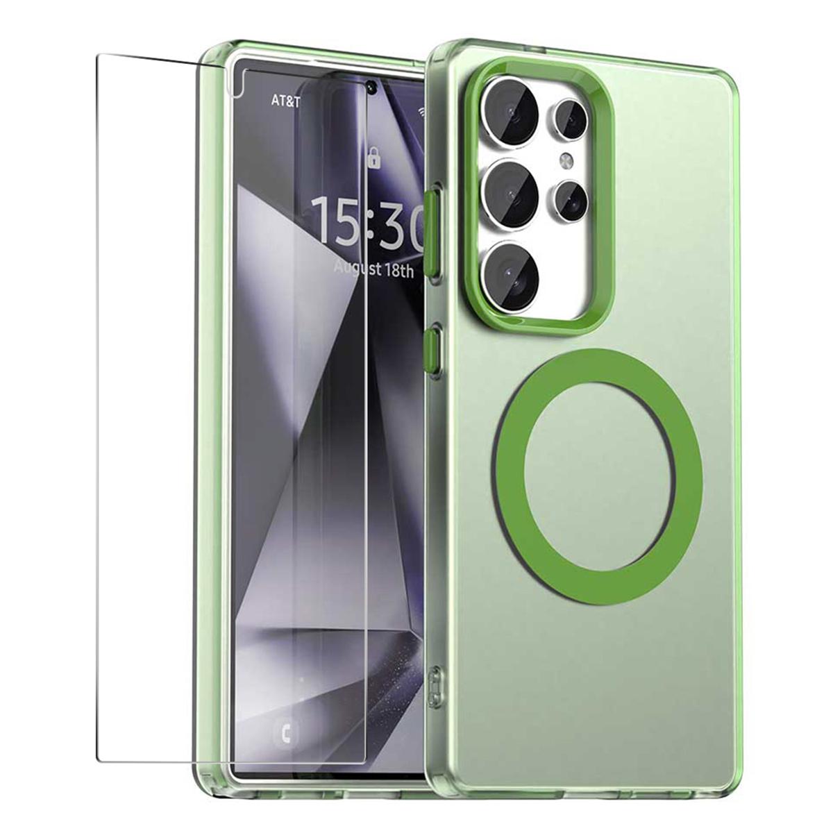 ENKAY HAT PRINCE For Samsung Galaxy S25 Ultra Case with 0.18mm High Aluminium-silicon Glass Film PC TPU Magnetic Back Cover
ENKAY HAT PRINCE For Samsung Galaxy S25 Ultra Case with 0.18mm High Aluminium-silicon Glass Film PC TPU Magnetic Back Cover
