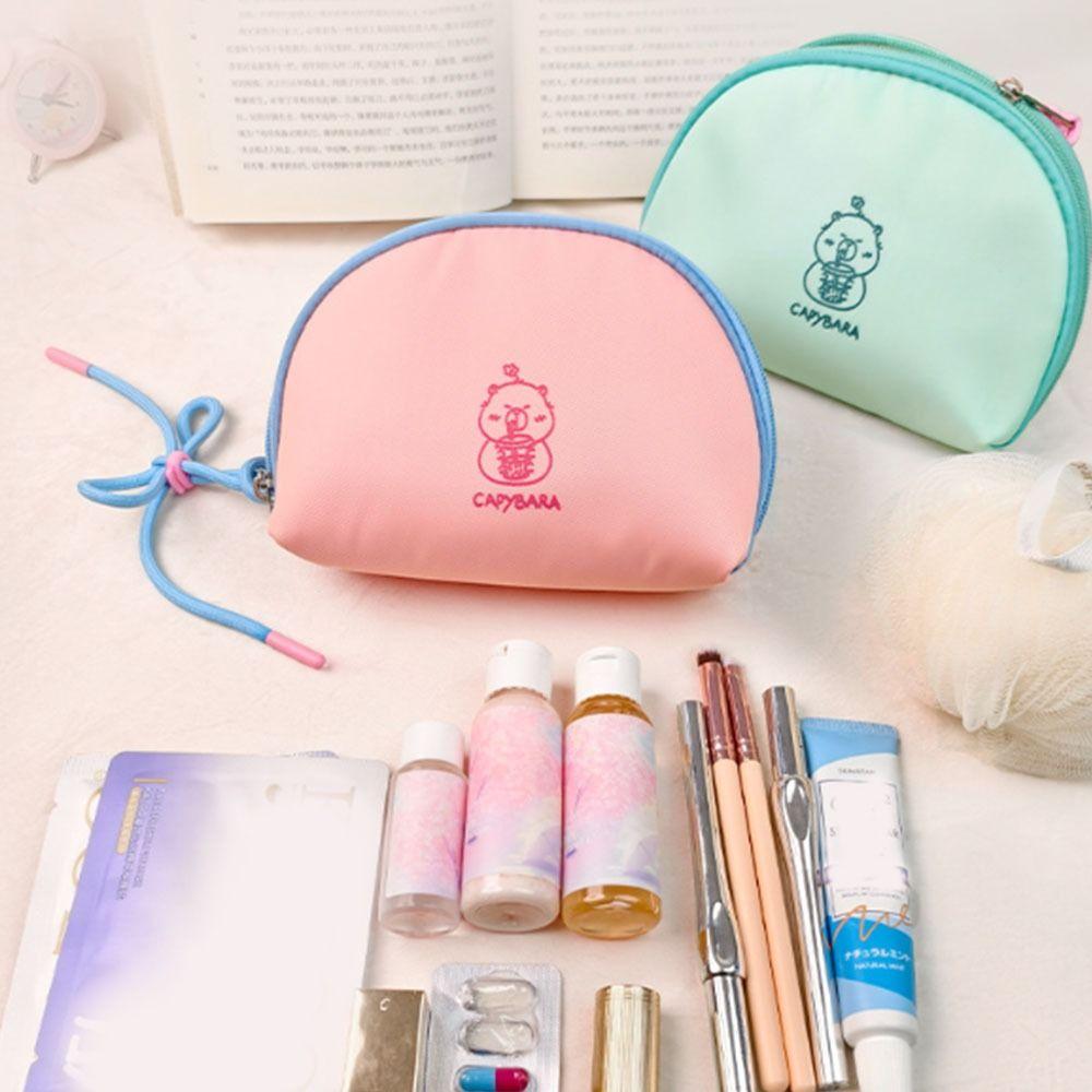 Large Capacity Capybara Makeup Bag Color Blocking Travel Makeup Storage Bag Shopping S рожевий
Large Capacity Capybara Makeup Bag Color Blocking Travel Makeup Storage Bag Shopping S рожевий