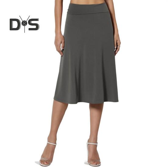 Женская юбка длиной до колена, летняя повседневная юбка-трапеция с высокой талией, расклешенная, эластичная, простая юбка-миди с отворотом L
Женская юбка длиной до колена, летняя повседневная юбка-трапеция с высокой талией, расклешенная, эластичная, простая юбка-миди с отворотом L