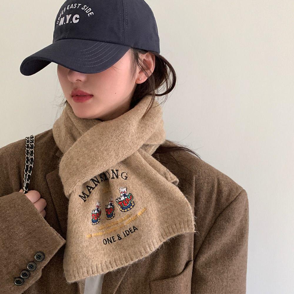 Little Bear Wool Scarf Embroidered Embroidered Shawl Warm Winter Cashmere Scarves Autumn Winter красный
Little Bear Wool Scarf Embroidered Embroidered Shawl Warm Winter Cashmere Scarves Autumn Winter красный