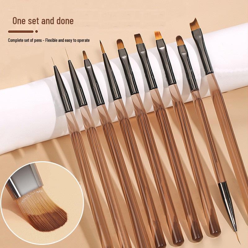 Japanese Nail Art Brush Set: Dual-Ended Builder, Line Drawing, Gel Therapy, and Ombre Brushes
Japanese Nail Art Brush Set: Dual-Ended Builder, Line Drawing, Gel Therapy, and Ombre Brushes
