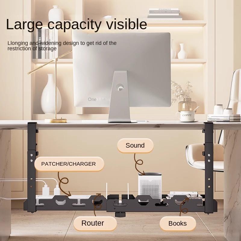 Telescopic Under Table Storage Rack Metal Cable Management Tray Home Office Desk Wire Organizer No Punching Storage Accessories
Telescopic Under Table Storage Rack Metal Cable Management Tray Home Office Desk Wire Organizer No Punching Storage Accessories