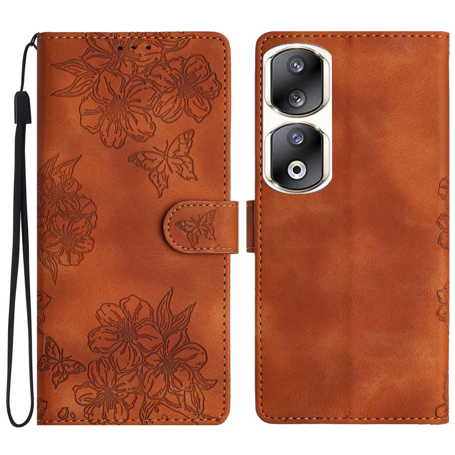 For Honor 90 Pro Case Butterfly Flower PU Leather Skin-Touch Phone Cover Brown
For Honor 90 Pro Case Butterfly Flower PU Leather Skin-Touch Phone Cover Brown