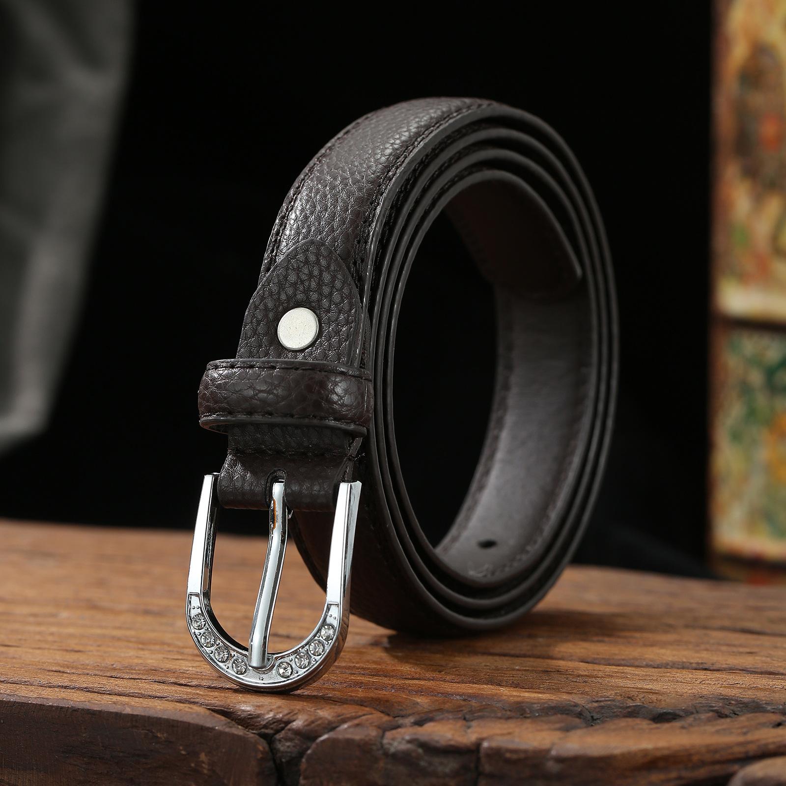 Женский ремень из искусственной кожи с пряжкой, простой тонкий ремень с декоративным поясом для юбки и брюк 120cm темно-коричневого
Женский ремень из искусственной кожи с пряжкой, простой тонкий ремень с декоративным поясом для юбки и брюк 120cm темно-коричневого