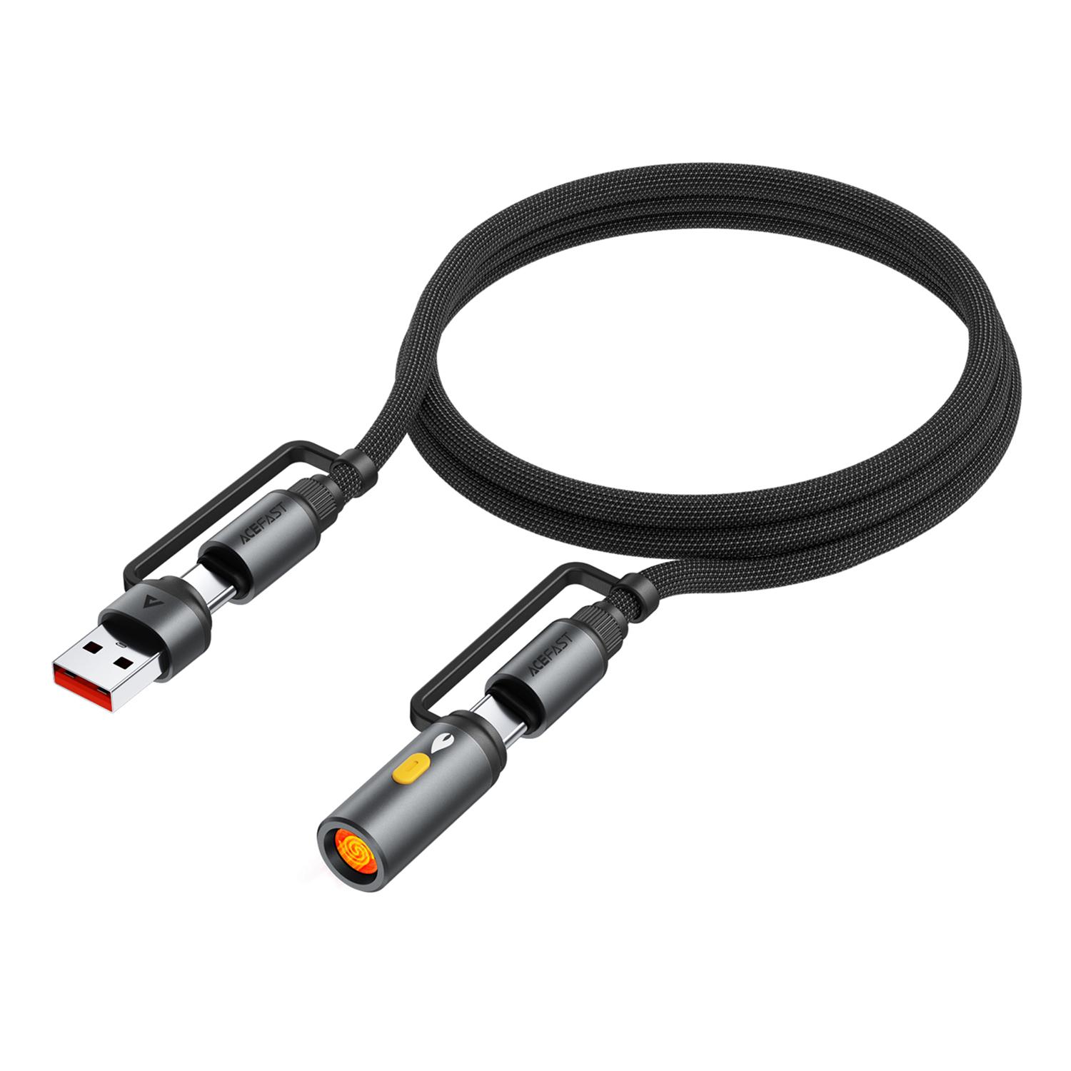 ACEFAST J6 1.2м Багатофункціональний кабель для зарядки USB-A + USB-C + Адаптер прикурювача Автомобільний Кабель для передачі даних A
ACEFAST J6 1.2м Багатофункціональний кабель для зарядки USB-A + USB-C + Адаптер прикурювача Автомобільний Кабель для передачі даних A