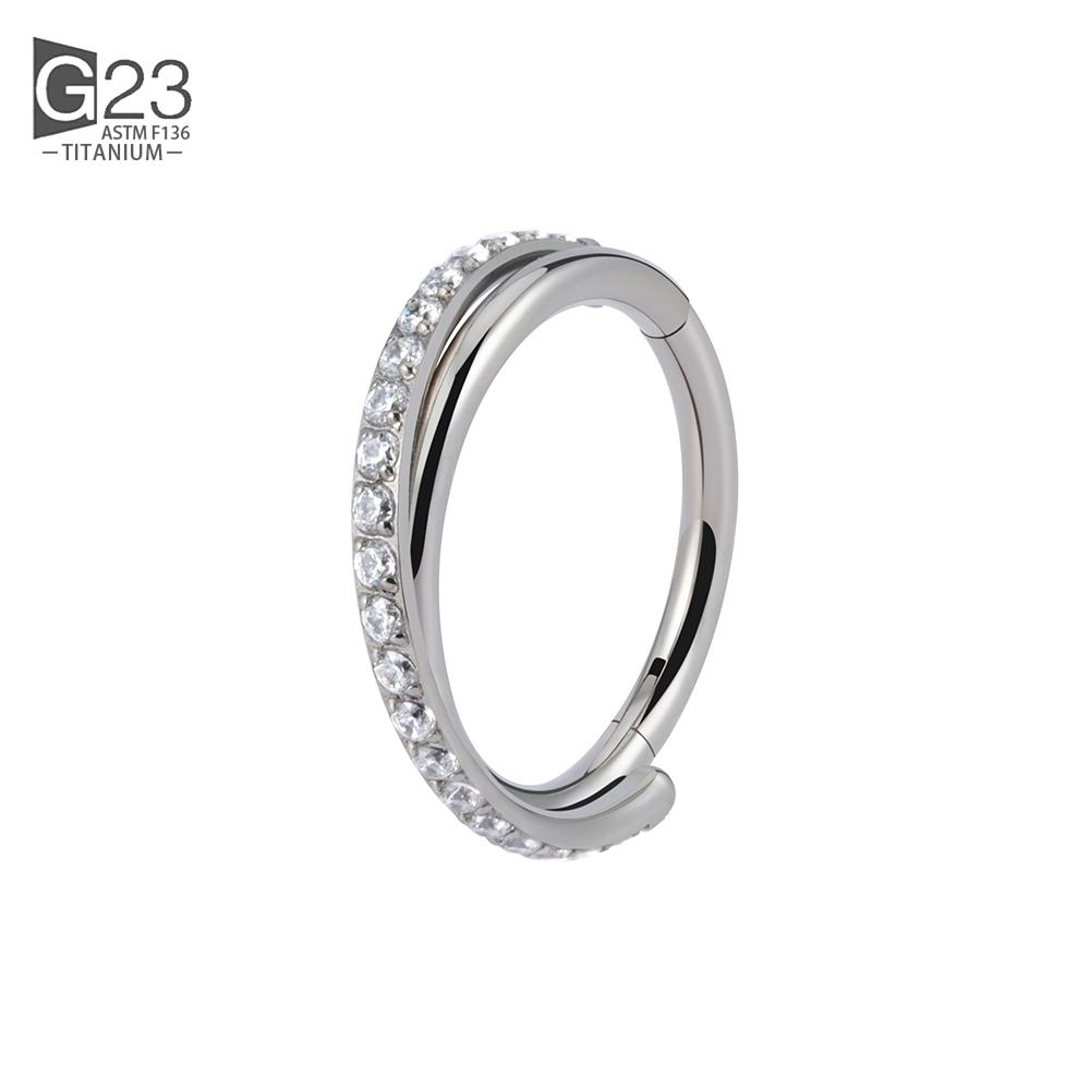 G23 Titanium Implant Grade Hinged Seamless Earrings Clicker Hoop Ring for Cartilage Helix Rook Septum Daith Tragus Conch 16G 1.2x8mm
G23 Titanium Implant Grade Hinged Seamless Earrings Clicker Hoop Ring for Cartilage Helix Rook Septum Daith Tragus Conch 16G 1.2x8mm