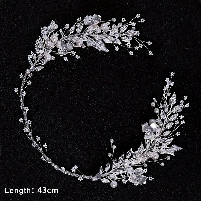 Bridal Hair Accessories Crystal Pearl Headband Tiara Rhinestone Leaf Headband Hairband For Women Elegant Princess Headwear
Bridal Hair Accessories Crystal Pearl Headband Tiara Rhinestone Leaf Headband Hairband For Women Elegant Princess Headwear