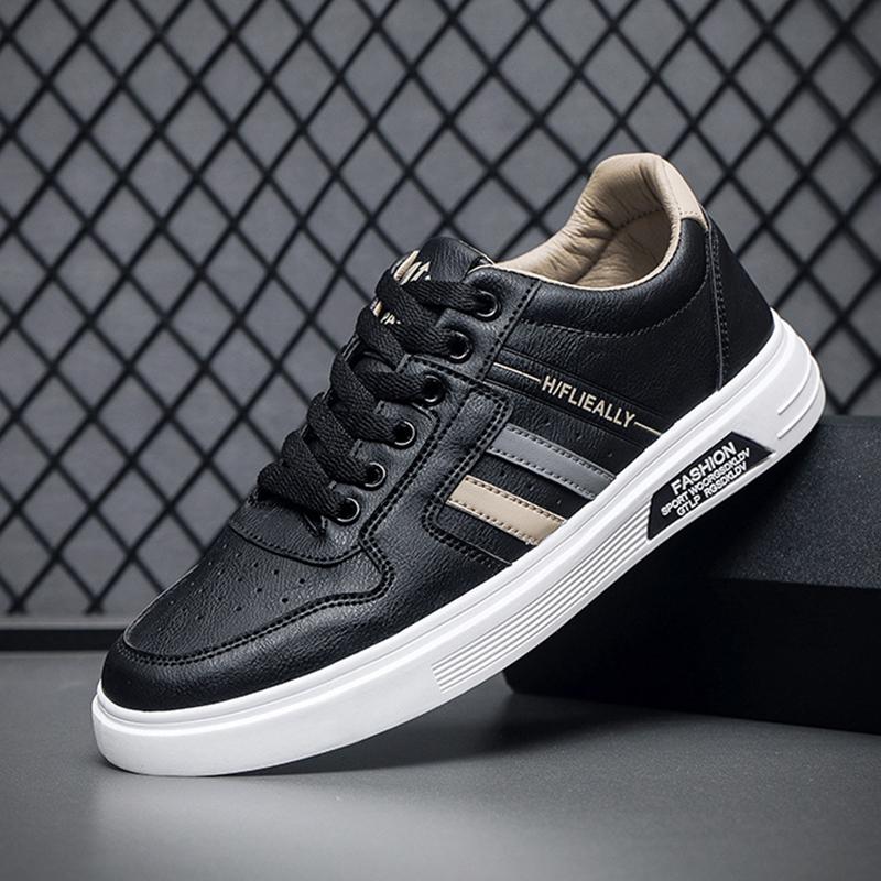 New Men s Leather Sneakers White Men Vulcanized Shoes Autumn Young Simple Popular Hard-wearing Lightweight Water Proof Flat Shoe 39 чёрный
New Men s Leather Sneakers White Men Vulcanized Shoes Autumn Young Simple Popular Hard-wearing Lightweight Water Proof Flat Shoe 39 чёрный