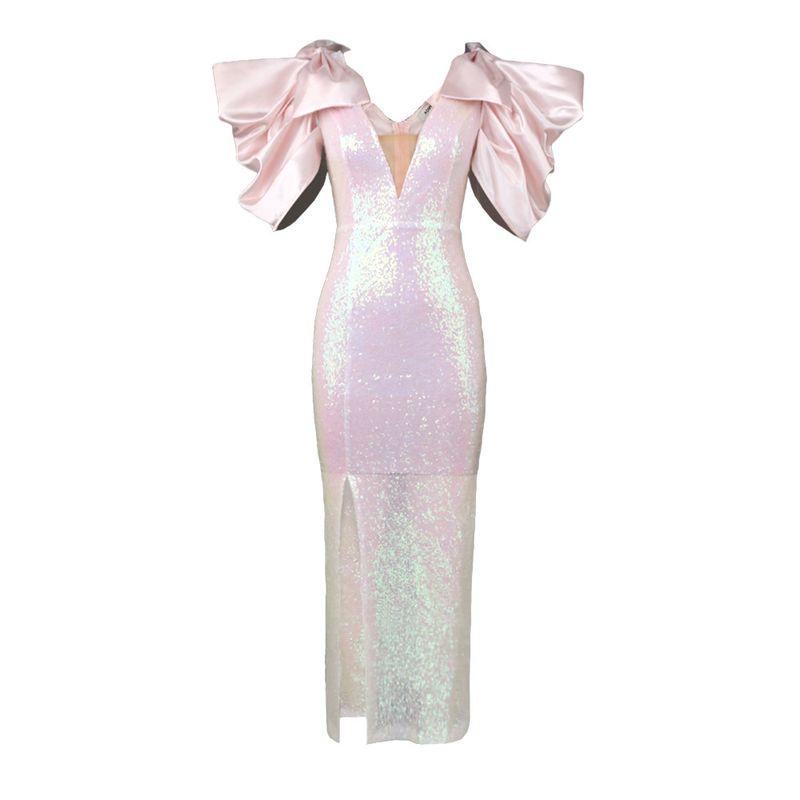 100.00kg V-neck Lantern Sleeve Dress Annual Meeting Split Sequin Mid Length Long Length Export Oversize Women s Clothing Dress Slim Looking Pink 4X
100.00kg V-neck Lantern Sleeve Dress Annual Meeting Split Sequin Mid Length Long Length Export Oversize Women s Clothing Dress Slim Looking Pink 4X
