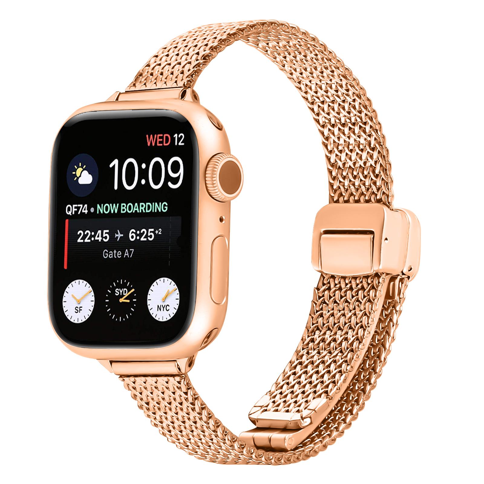Milanese Watch Band for Apple Watch Series 10 9 8 7 SE 6 5 4 3 2 1 42mm 41mm 40mm 38mm Herringbone Stainless Steel Strap Starlight
Milanese Watch Band for Apple Watch Series 10 9 8 7 SE 6 5 4 3 2 1 42mm 41mm 40mm 38mm Herringbone Stainless Steel Strap Starlight