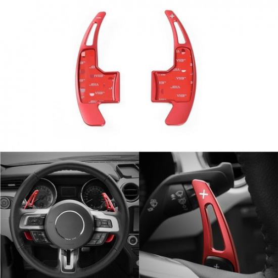 Red Interior Steering Wheel Shift Paddle Shifter Trim Cover For Ford Mustang15+
Red Interior Steering Wheel Shift Paddle Shifter Trim Cover For Ford Mustang15+