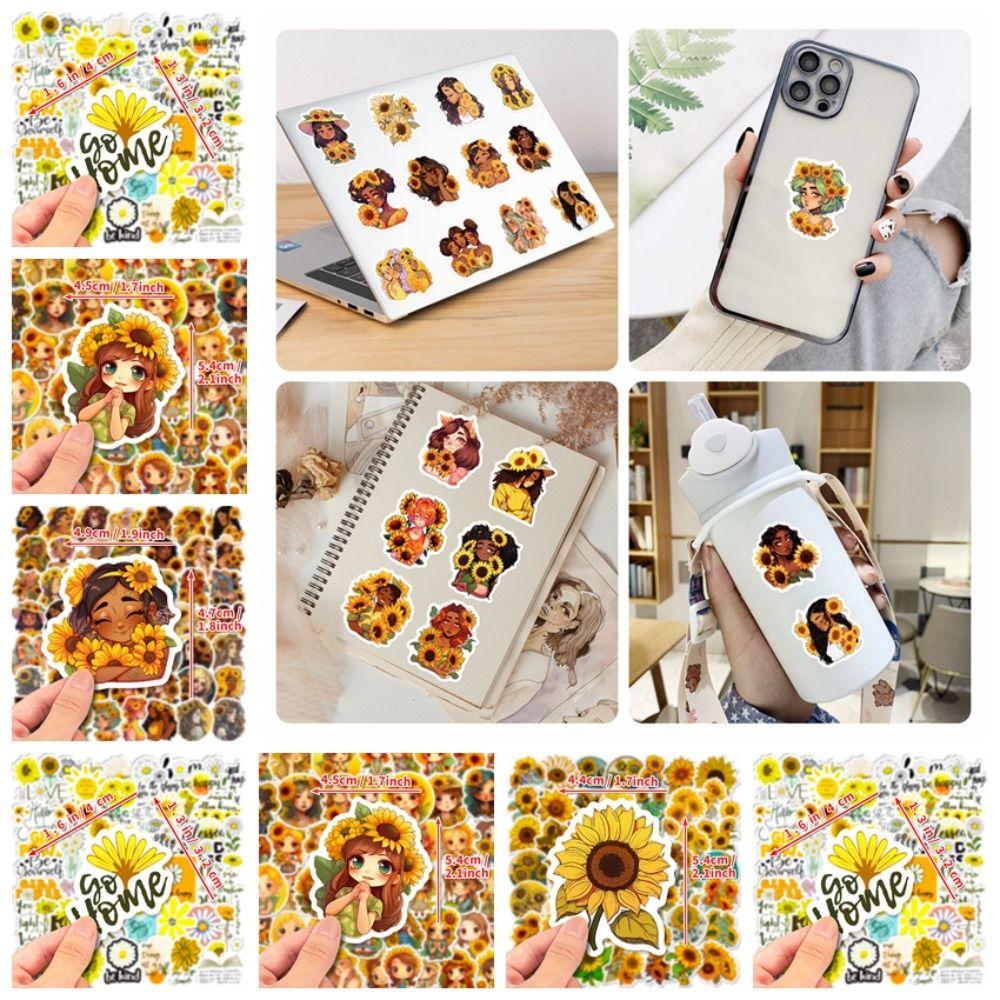 Sunflower Girl Sunflower Sticker Vintage Sunflower DIY Handbook Stickers Skateboard no.7
Sunflower Girl Sunflower Sticker Vintage Sunflower DIY Handbook Stickers Skateboard no.7