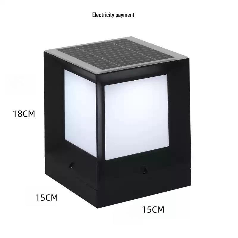 Modern Outdoor Solar Pillar Lights - Waterproof Minimalist Design for Courtyard and Gate Posts. 15*15*18CM
Modern Outdoor Solar Pillar Lights - Waterproof Minimalist Design for Courtyard and Gate Posts. 15*15*18CM