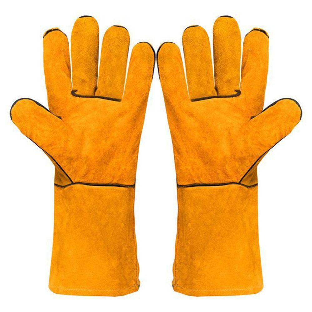 Soft Gardening Safety Gloves Heat Resistant Leather Working Gloves Outdoor Activities Grey-33cm
Soft Gardening Safety Gloves Heat Resistant Leather Working Gloves Outdoor Activities Grey-33cm
