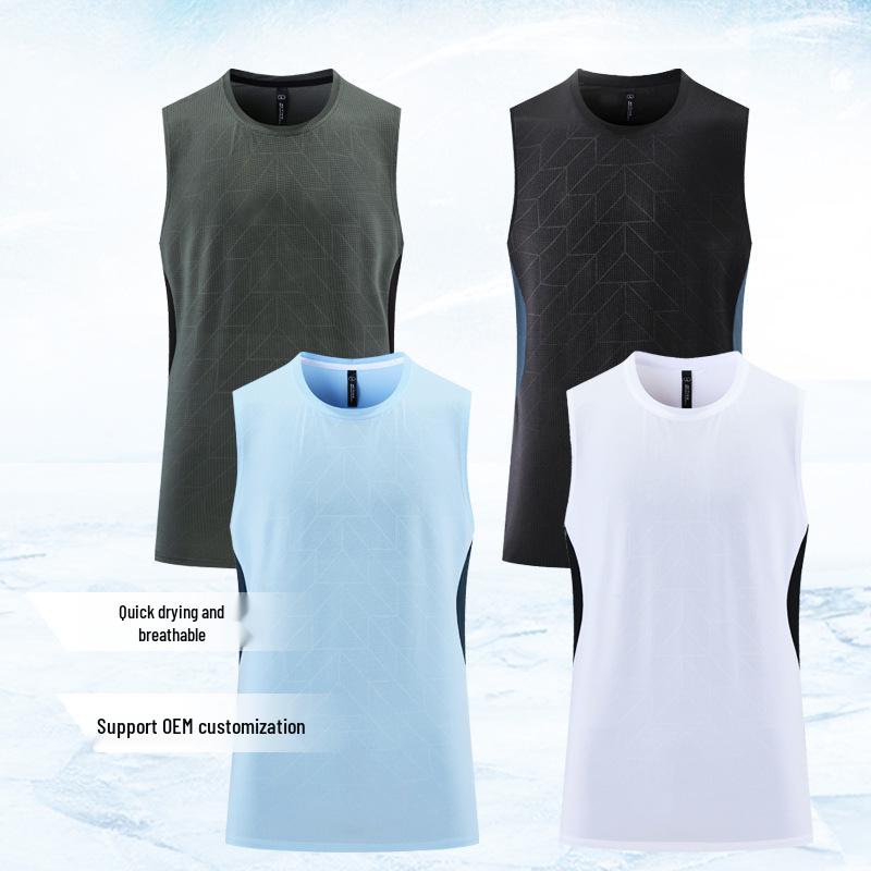 Men s Quick-Dry Sleeveless Basketball Top - Ice Silk Fitness Vest for Running and Training M
Men s Quick-Dry Sleeveless Basketball Top - Ice Silk Fitness Vest for Running and Training M
