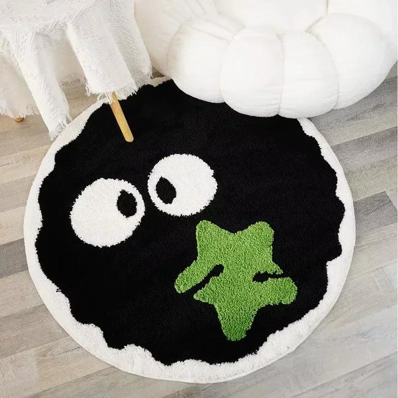 Cute Black Briquettes Carpet Soft Plush Shaggy Round Lounge Rug Anti-Slip Imitation Cashmere Carpet Home Decor Rugbriquette 60X60CM
Cute Black Briquettes Carpet Soft Plush Shaggy Round Lounge Rug Anti-Slip Imitation Cashmere Carpet Home Decor Rugbriquette 60X60CM