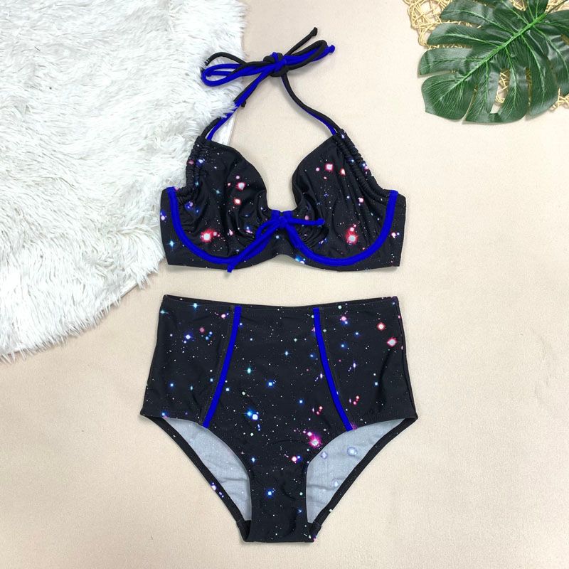 Big Cup Bikini Model 70e/32DD Steel Ring Ultra-Thin Miscellaneous Fashion Plus Size Swimsuit Suit Zkb001 Starry sky 70E-32DD
Big Cup Bikini Model 70e/32DD Steel Ring Ultra-Thin Miscellaneous Fashion Plus Size Swimsuit Suit Zkb001 Starry sky 70E-32DD