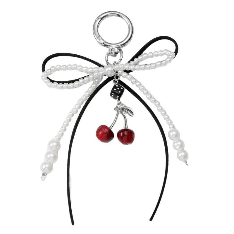 Trendy Imitation Pearls Bowknot Bag Charm Easy Clip on Accessory for Purses Portable for Daily Use and Parties Supplies белый
Trendy Imitation Pearls Bowknot Bag Charm Easy Clip on Accessory for Purses Portable for Daily Use and Parties Supplies белый