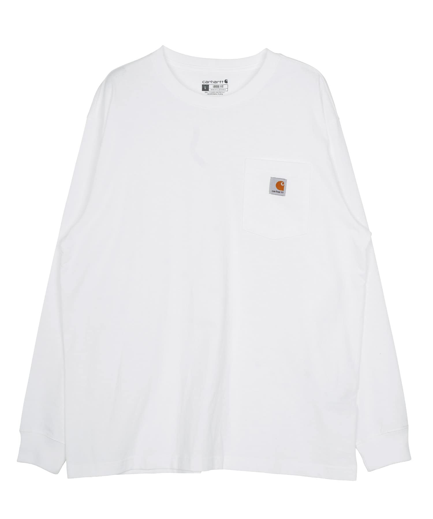 Футболка Carhartt Crew Neck Long с нагрудным карманом, длинный рукав, размер M, белая, мужская футболка белый
Футболка Carhartt Crew Neck Long с нагрудным карманом, длинный рукав, размер M, белая, мужская футболка белый
