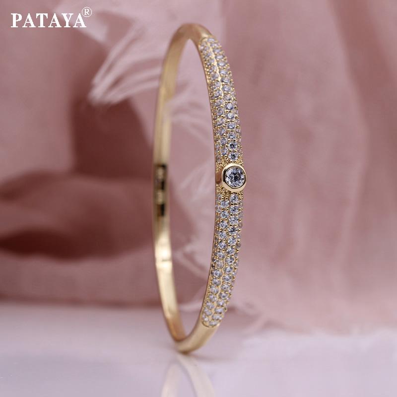 PATAYA Микро Палитра Белый Искусственный Циркон Браслет Простая Мода Итальянский Ремесло Розовое золото Гальванический браслет
PATAYA Микро Палитра Белый Искусственный Циркон Браслет Простая Мода Итальянский Ремесло Розовое золото Гальванический браслет