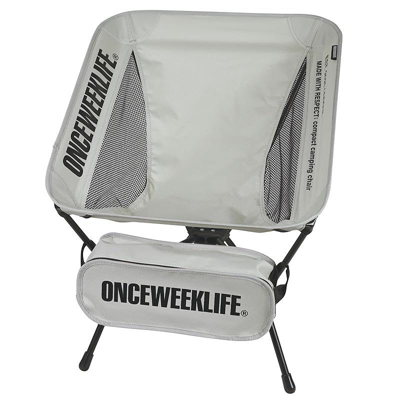 ONCEWEEKLIFE® outdoor chair camp chair folding compact chair Comes with storage bag hiking change mountain climbing Load capacity 150kg (gray)
ONCEWEEKLIFE® outdoor chair camp chair folding compact chair Comes with storage bag hiking change mountain climbing Load capacity 150kg (gray)