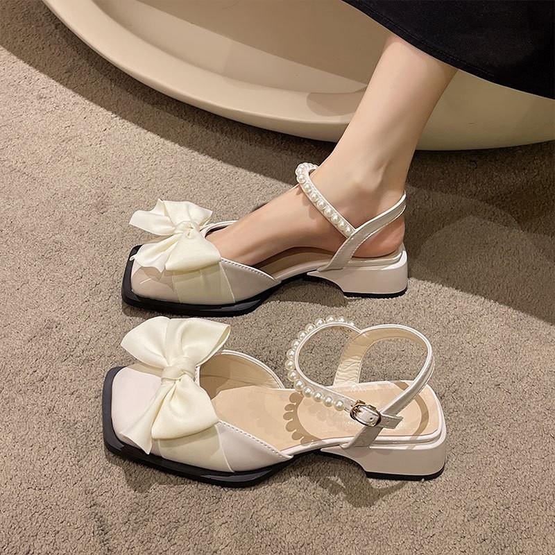 Versatile bow sandals summer retro new year Mary Jane small leather shoes wholesale fashion thick heel bag head women non-slip 35
Versatile bow sandals summer retro new year Mary Jane small leather shoes wholesale fashion thick heel bag head women non-slip 35